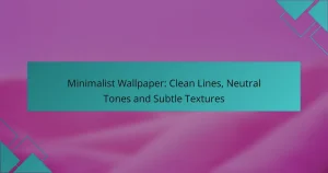 Minimalist Wallpaper: Clean Lines, Neutral Tones and Subtle Textures
