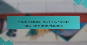 Vintage Wallpaper: Retro Styles, Nostalgic Appeal and Modern Adaptations