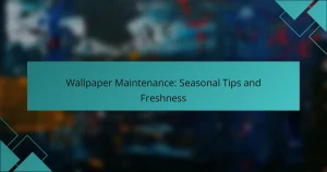 Wallpaper Maintenance: Seasonal Tips and Freshness